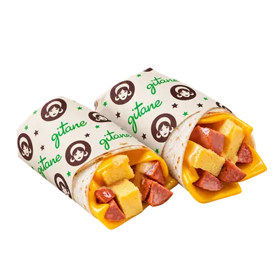 Burrito de salchicha y huevo de gitane